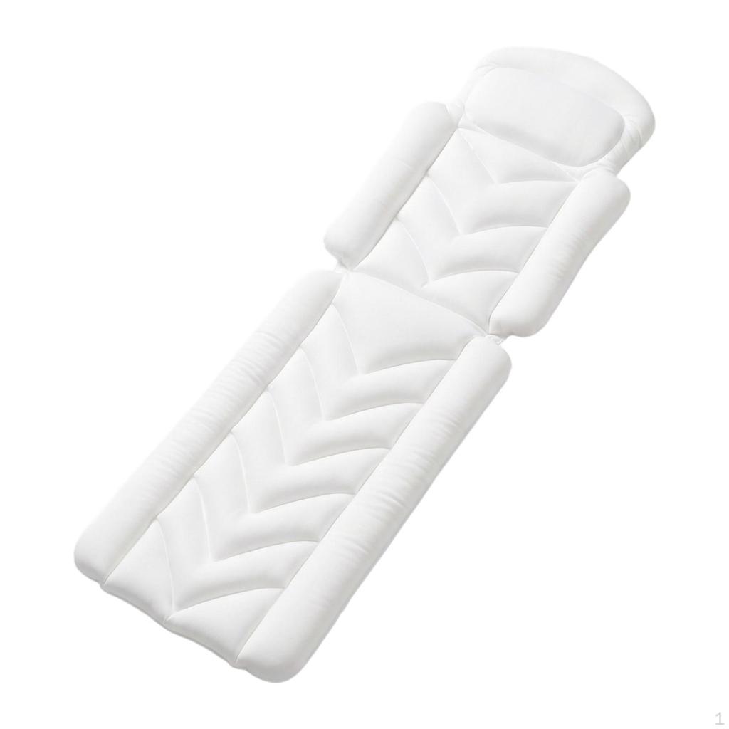 Cuscino per Vasca da Bagno, Tappetino, Ergonomico, Antiscivolo, Cuscino per Spa, Anziani