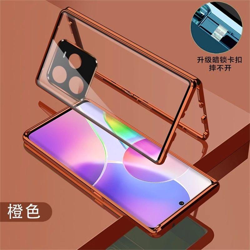Coque Intégrale 360 Pour Realme GT7 Pro GT 7 Pro 5G Adsorption Magnétique Double Face Verre Trempé Métallique Housse de Protection