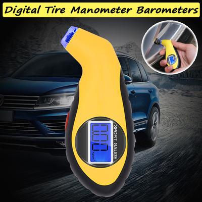 1pc Digital Tire Pressure Monitor Gauge Portable Car Moto Tyre Electronic Barometers Quick Check Diagnostic Tool LCD Display