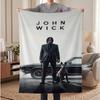 Baba yaga John wick Soft Warm Flannel Blankets Comfortable Blanket for Home Decoration Gifting