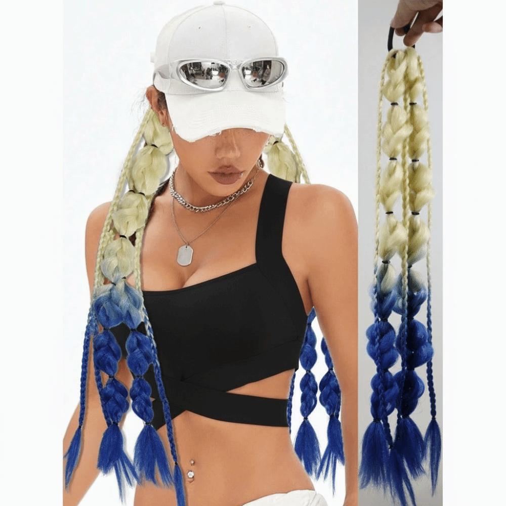 Фонарь Коса Пузырь Джамбо Коса Цветные плетеные хвостики Натуральная закрученная коса Объемная ежедневная Style 2