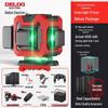 Delixi 12-Point High-Precision Green Laser Level for Outdoor Use