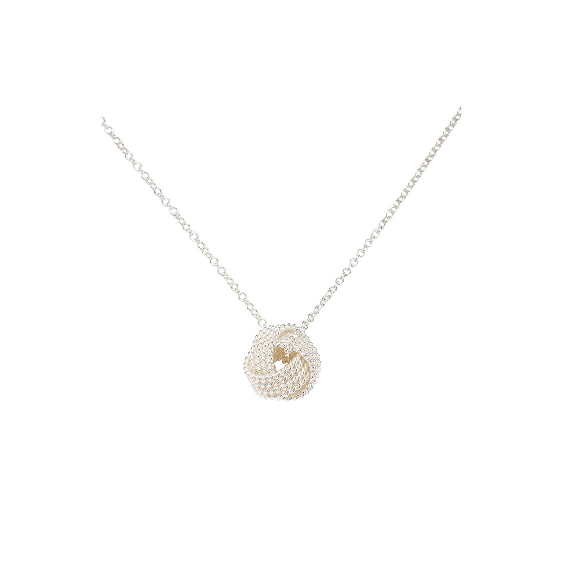 

Tiffany & Co. Twist Series Lucky Knot Yarn Ball Pendant Necklace Women necklace Silver 29849498 Box