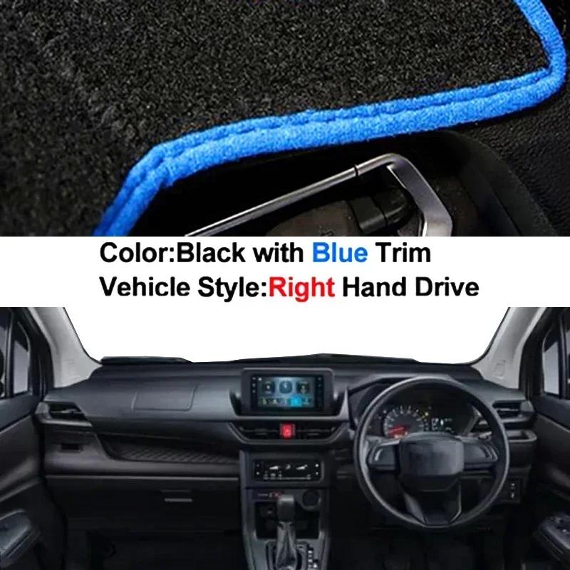 Car Auto Inner Dashboard Cover for Toyota Avanza Veloz 2024 Center Console Protector Carpet Dashmat Sun-shade Accessories