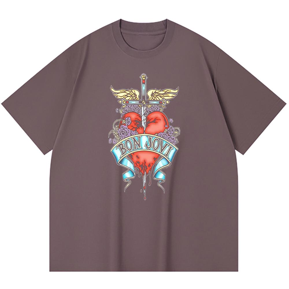 T-shirt Heavy Metal 100% Cotone 230 Gsm Stampa Band Rock Musica Popolare Unisex T-shirt Pesante in Cotone