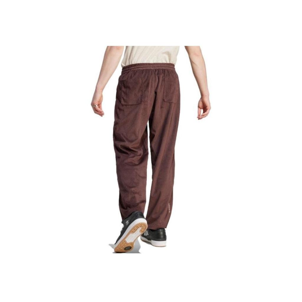 Adidas Originals Logo Stripe Straight-Leg Knit Track Pants Men Bottoms Brown II5783