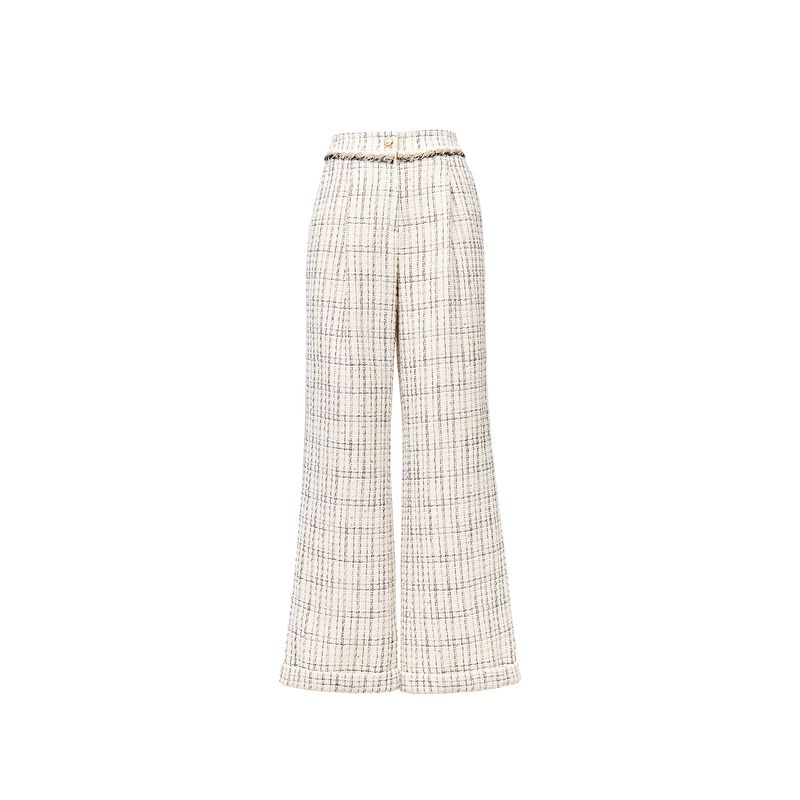 

Blacknini Инь Хуафу/ Один Бо Сет Италия Alfafi Bainian Люксовый Бренд Твидовая Верхняя Одежда Жилет Брюки Pants (Label: ALFAFI) S