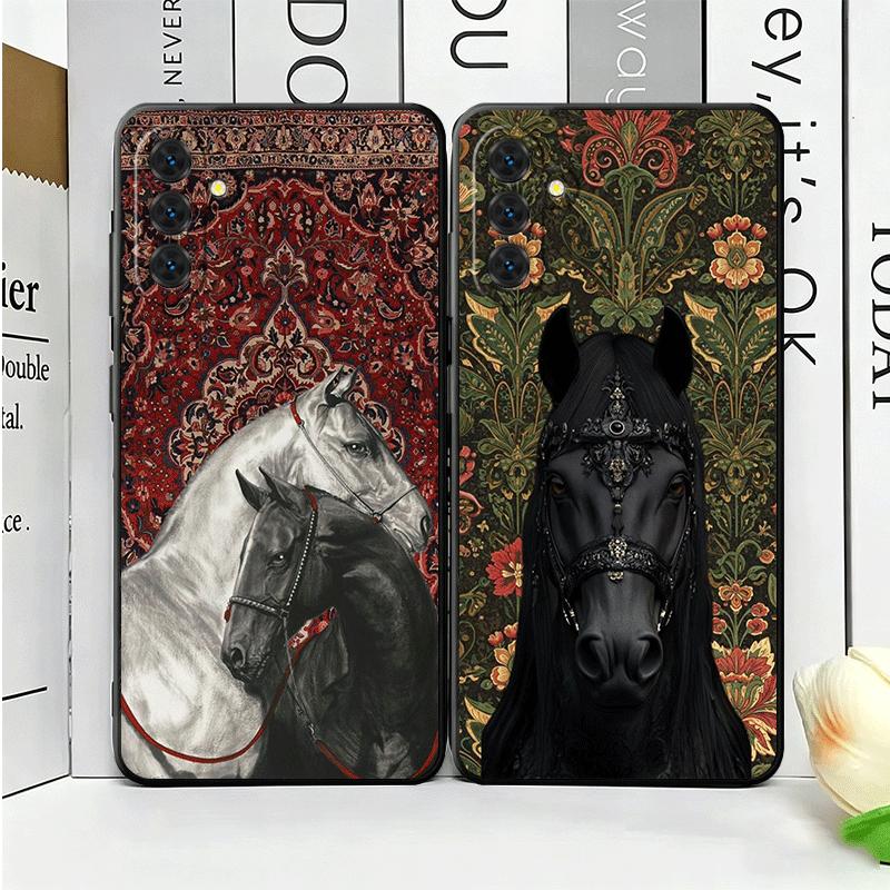 Horse Art Aesthetics Soft Phone Case for Samsung A17 A37 A57 A16 A26 A36 A56 A15 A25 A35 A55 A14 A24 A34 A54 A13 A23 A33 A53 A52