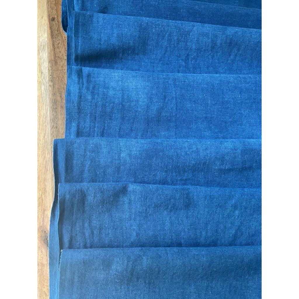 Used Indigo Dye, Hand-dyed Fabric, Tenugui (hand Towel), Unbleached Cotton, Approx. 3m, Noren (shop Curtain)