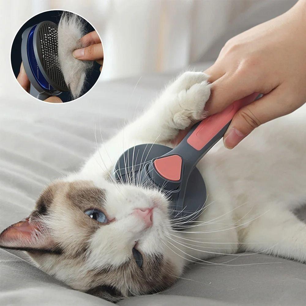 Float Hair Cleaning Dog Cat Comb Stainless Steel Pet Grooming Brush  Beauty Products