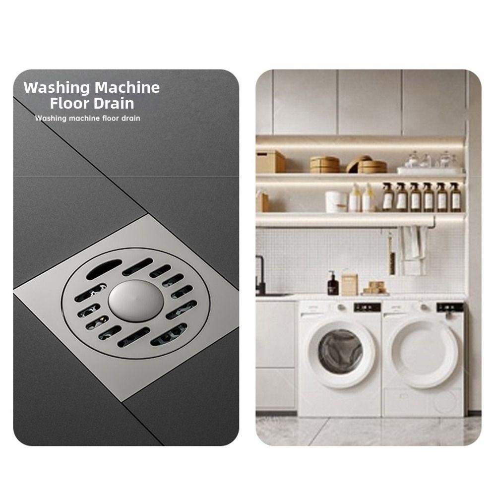 Thickened Drain Valve Cover Dual Use Floor Hair Catcher Stainless Steel Floor Drain  Kitchen