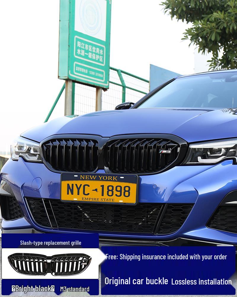 Front Lip & Bumper Kit for 20-25 BMW 3 Series - Black MP