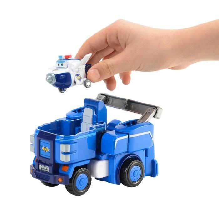 Super Wings Transforming Robot Vehicle 18 Cm + 1 Figure - Paul's Cruiser - Eu720315