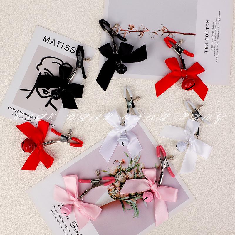 Bow Knot Bell Nipple Clamps & Anal Plugs Set – Couple's Intimate Toys Collection