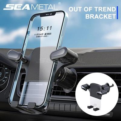 SEAMETA Car Phone Holder Gravity Universal Air Vent Hook Clip Mount Phone Stand GPS Support iPhone Xiaomi Samsung