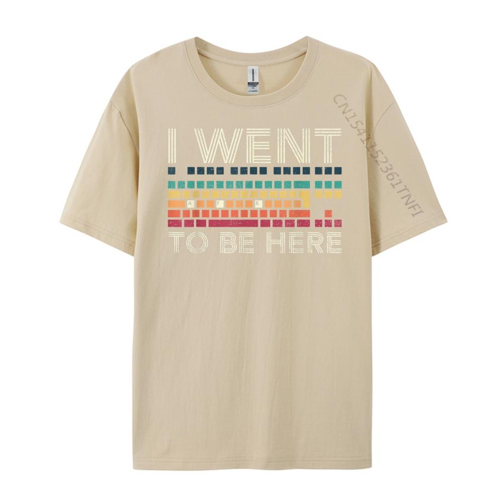 Lustiges PC-Gamer Ich war AFK, um hier zu sein Weg von der Tastatur Rot und Schwarz Grafik T-Shirt für Erwachsene Frühling Herrenbekleidung Angebote