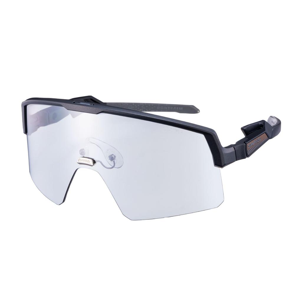Made In Japan Sports Sunglasses Golf Mirror ULTRA LENS Coating On the Back Large Lens Flat Lens That Minimizes Visual Discomfort CONTRAIM MEBK Silver
