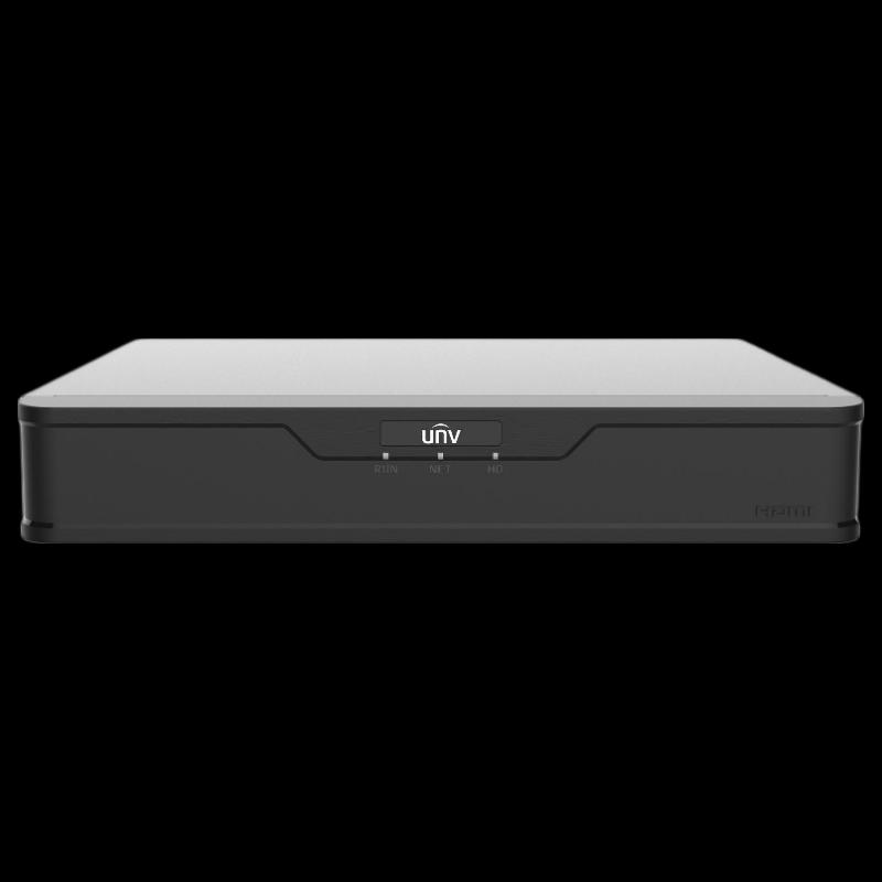 Uniview NVR501-08B-DT NVR a 10 canali e 1 alloggiamento spina CN (adattatore incluso)