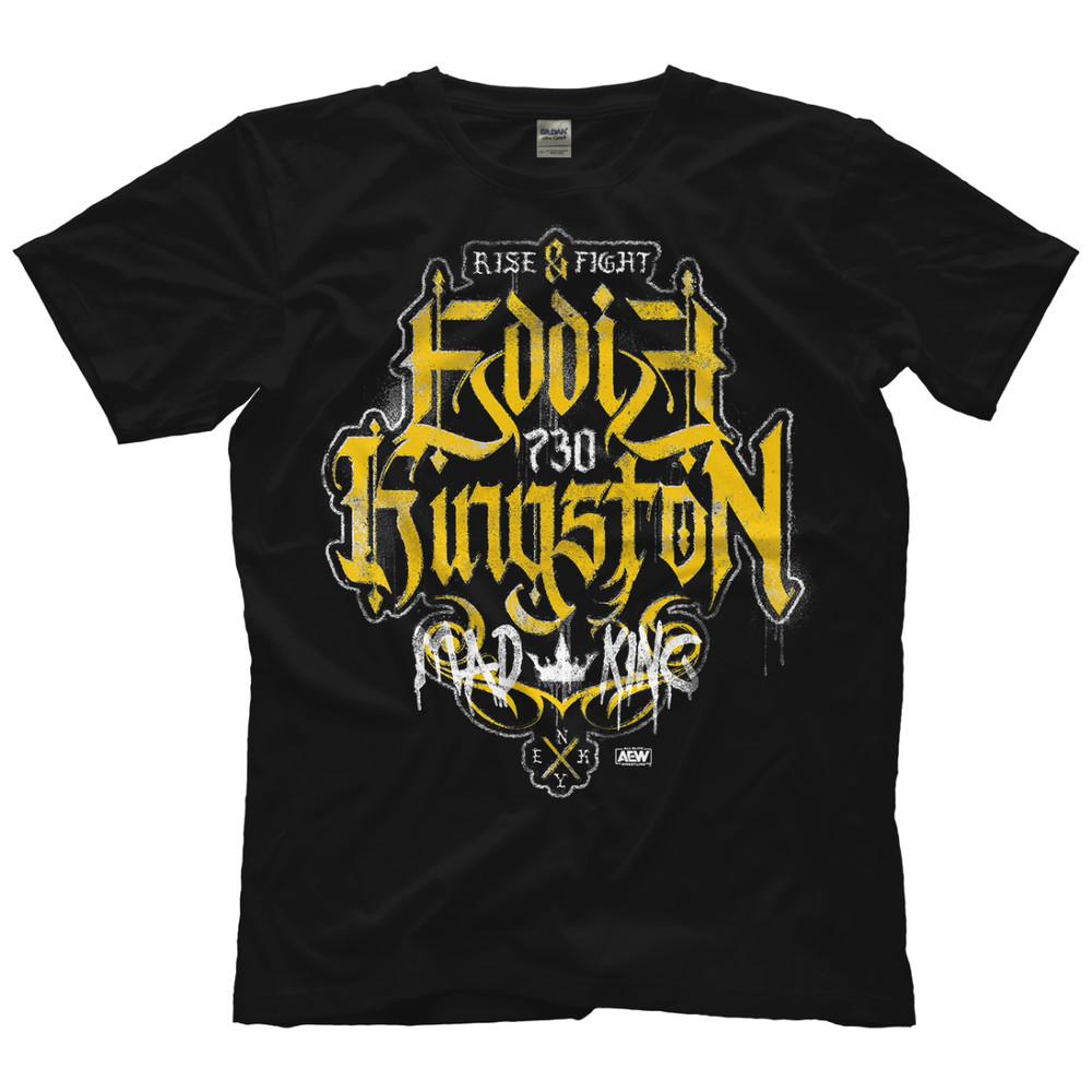 Eddie Kingston  Rise amp; Fight AEW Official TShirt Unisex T-Shirt M