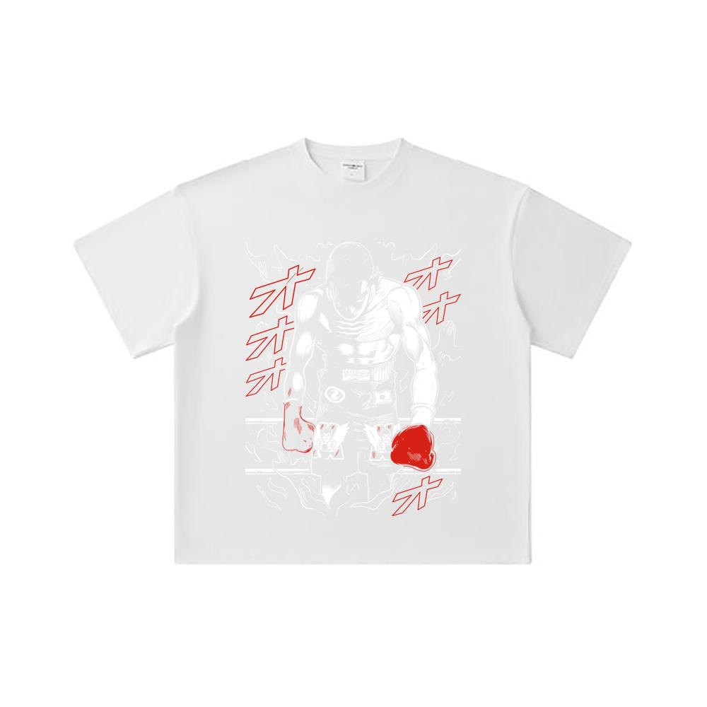 260 GSM Double Yarn 32 Count 100% Cotton Hajime No Ippo V2 Takamura Print Unisex Heavy Cotton T Shirt