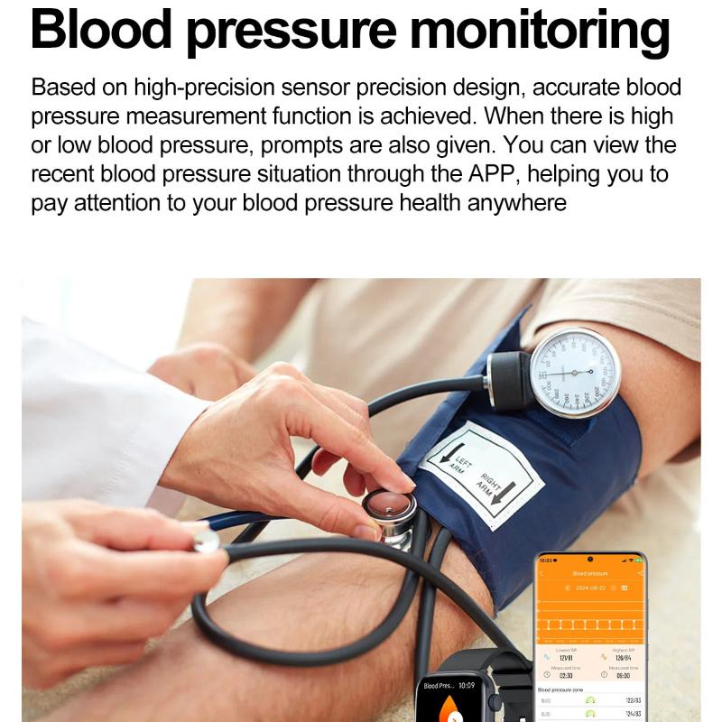 2025 New NFC Bluetooth Call Smat Watch Men 1.85" AMOLED Screen Blood Pressure Heart Rate Female Health Waterproof Smarwatches Ladies