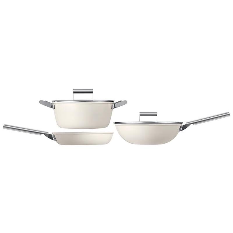 Deshiron Simple Non-Stick Pan 3-Piece Set