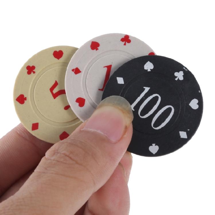 100Pcs Professional Plastic Poker Chip Teaching Coin Plastic Counting Counters Poker Chip Learning Counters Chip