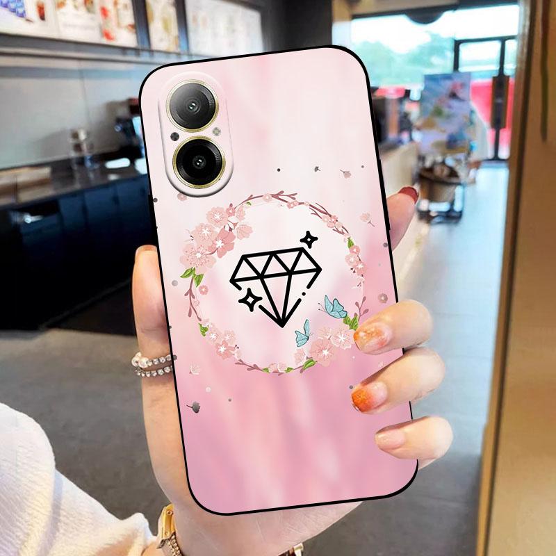 For Realme C67 4G Case RMX3890 Luxury Fashion Oil Painting Cover Soft Silicone Case For Realme 12 Lite RealmeC67 4G Funda 12lite