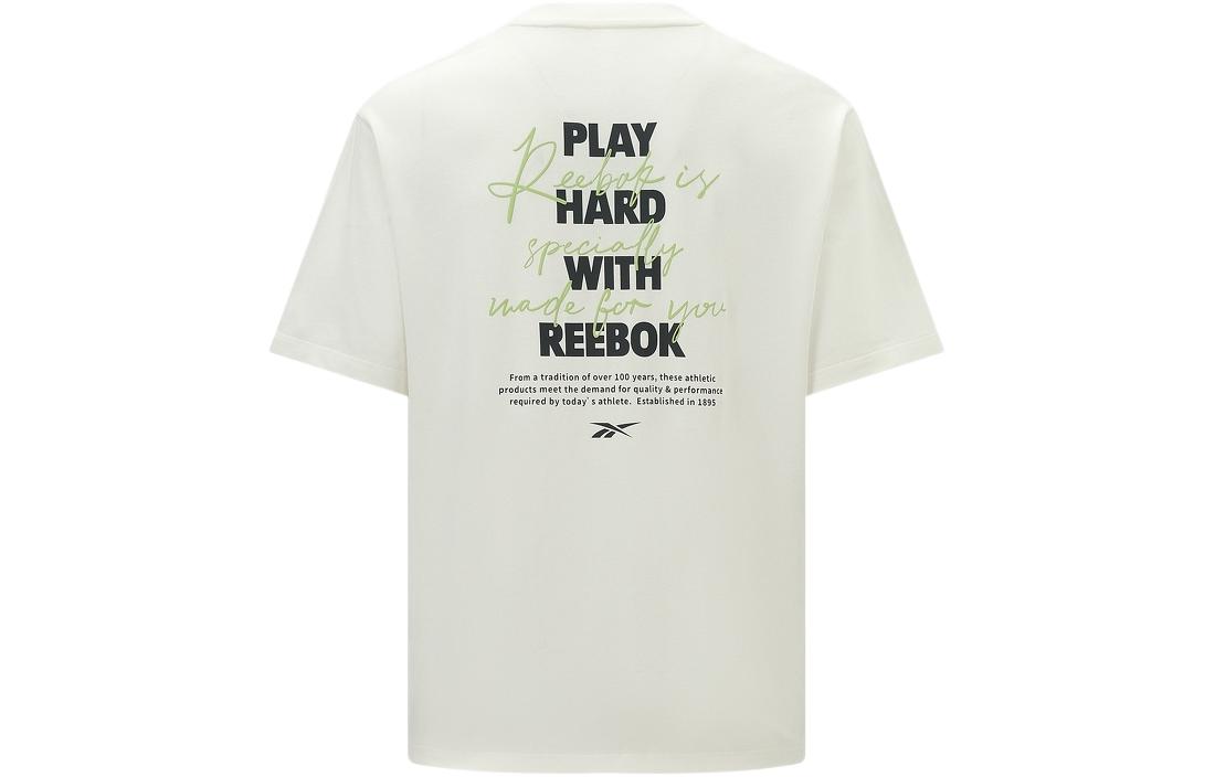 Reebok Drop Shoulder Sleeve T Shirt Unisex Raw White 24SRM411UGW1 XS