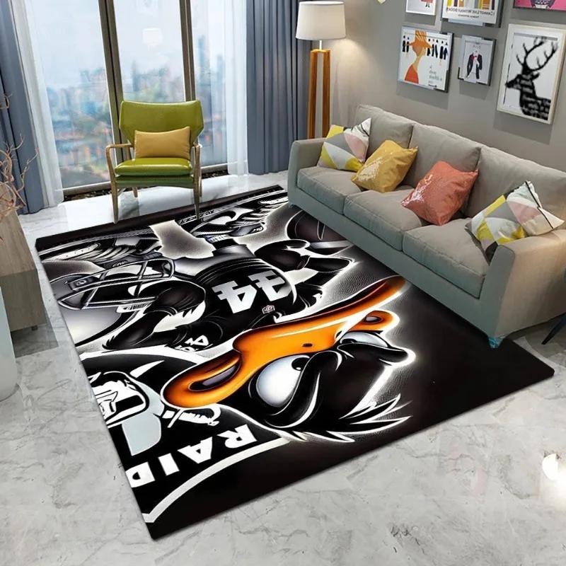  Disney Mickey Mouse and Donald Duck Cartoon Rug Carpets Decor Living Room Children's Bedroom Sofa Bathroom Kids Floor Mat