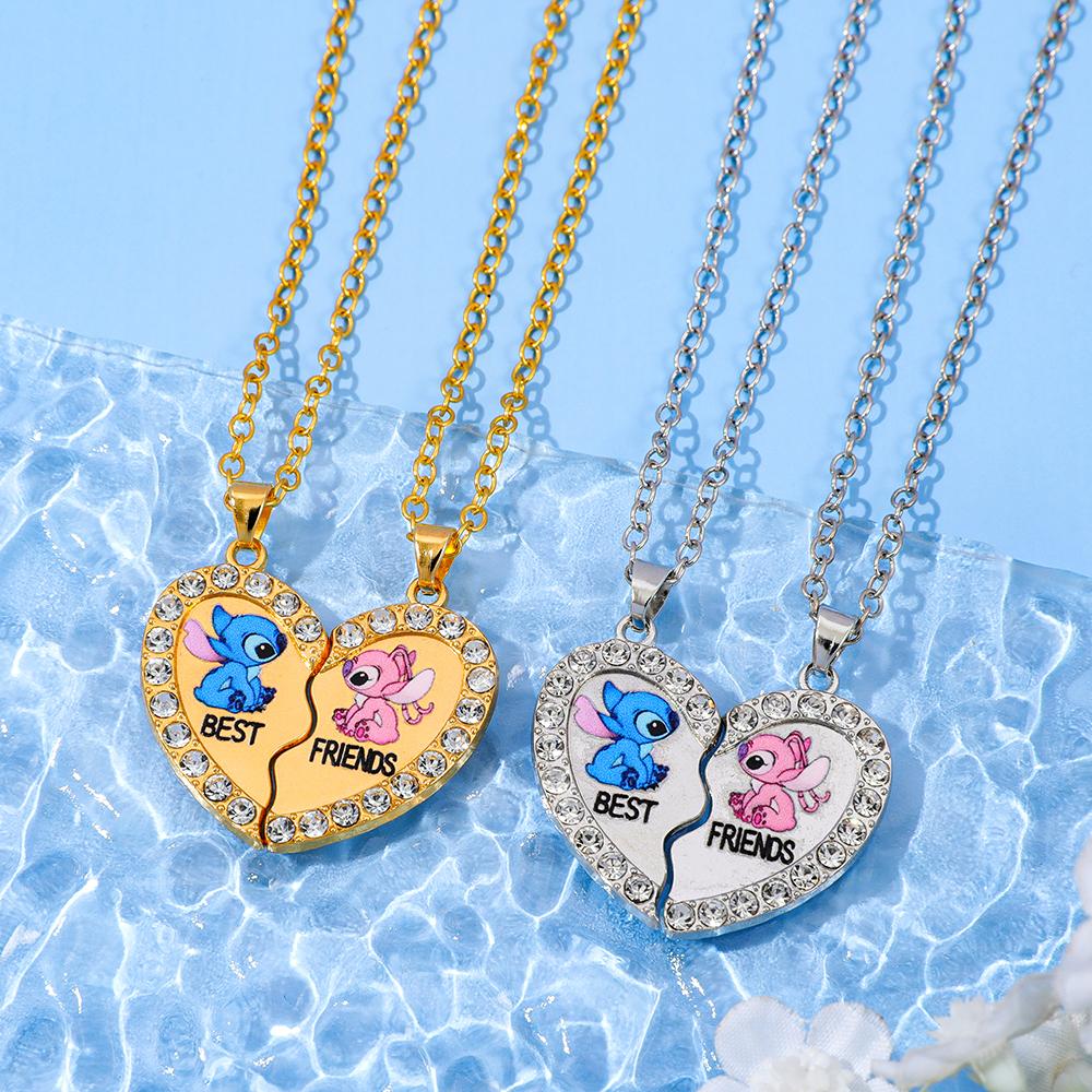 Cute Loves Stitch Angel Heart Shaped Toy Perfect BFF Cosplay Prop Ideal Gift for Girlfriend Or Boyfriend New Year