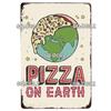 Vintage Metal Tin Sign Pizza Party Wall Decor Retro Kitchen Cafe Bar Home Plaque
