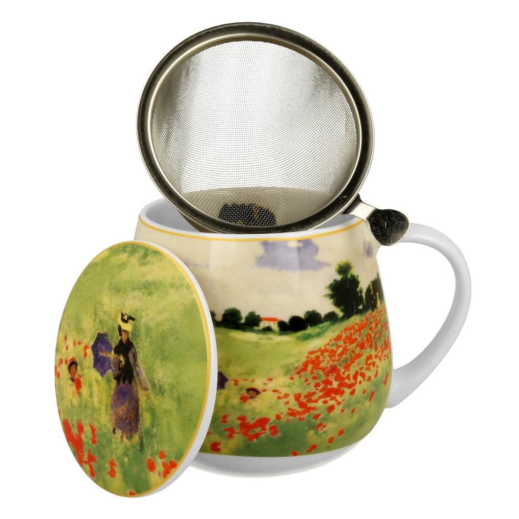 Kubek Baryłka Z Zaparzaczem Monet Poppy