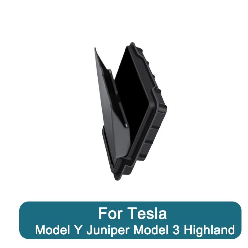 For Tesla Model Y Juniper Model 3 Highland Armrest Organizer Hidden Box Center Console Storage Box Trays Hollow Armrest Box