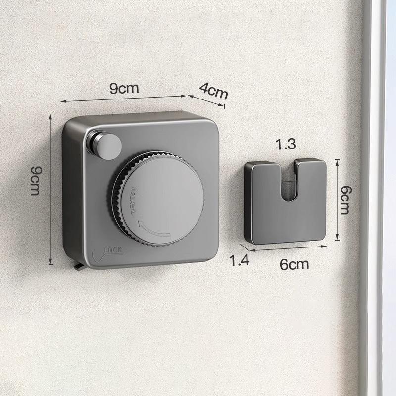 Einziehbare Wäscheleine Wäschetrockner Wandmontierter Kleiderbügel Badezimmer Wäscheständer Wäscheleine Außen Wäscheleine Kleiderbügel