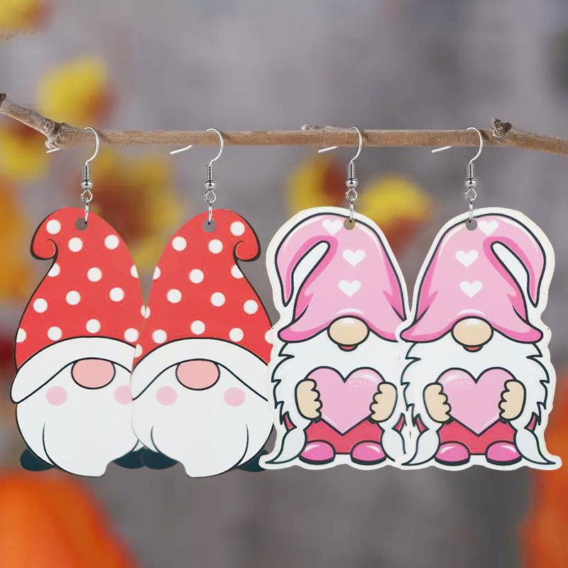 

Серьги-капли из акрила Love Heat Dwarf для женщин, девушек, Y2K, серьги-пусеты, украшения на День святого Валентина, рождественские подарки