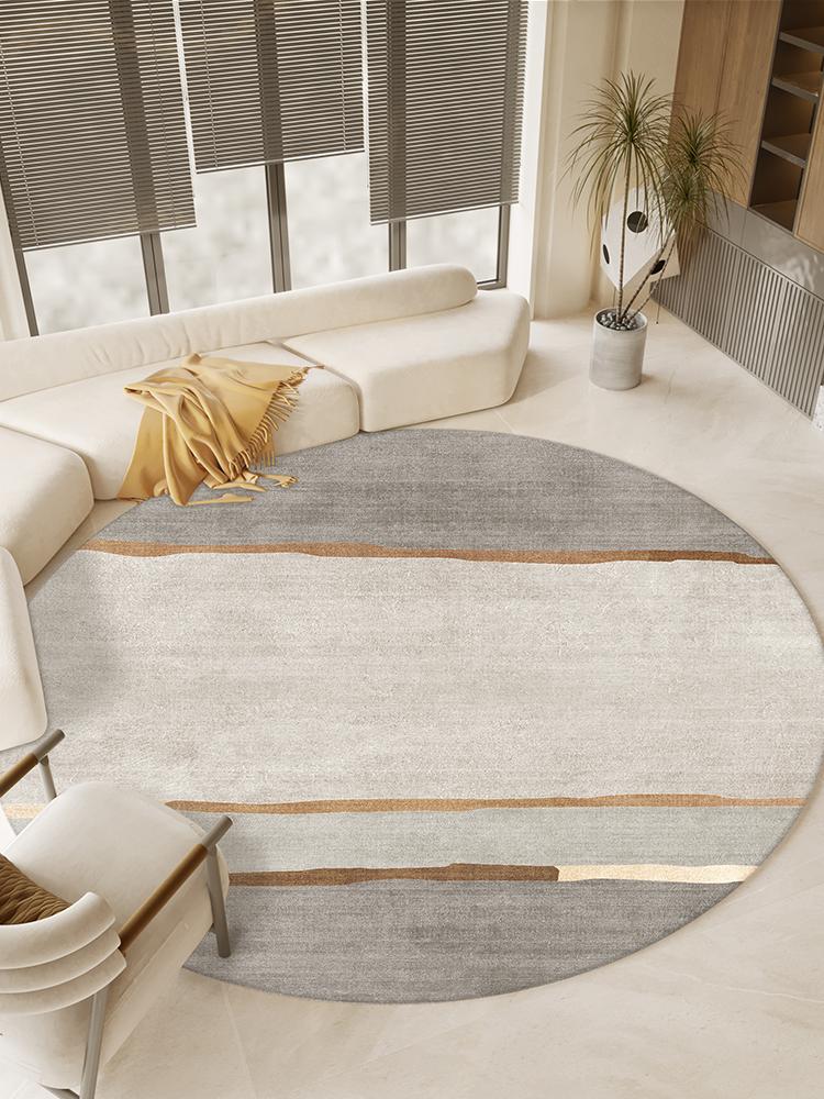 Modern Style Living Room Decoration Carpet Round Anti-slip Rugs for Bedroom Fluffy Soft Plush Rug Home Washable Lounge Floor Mat
