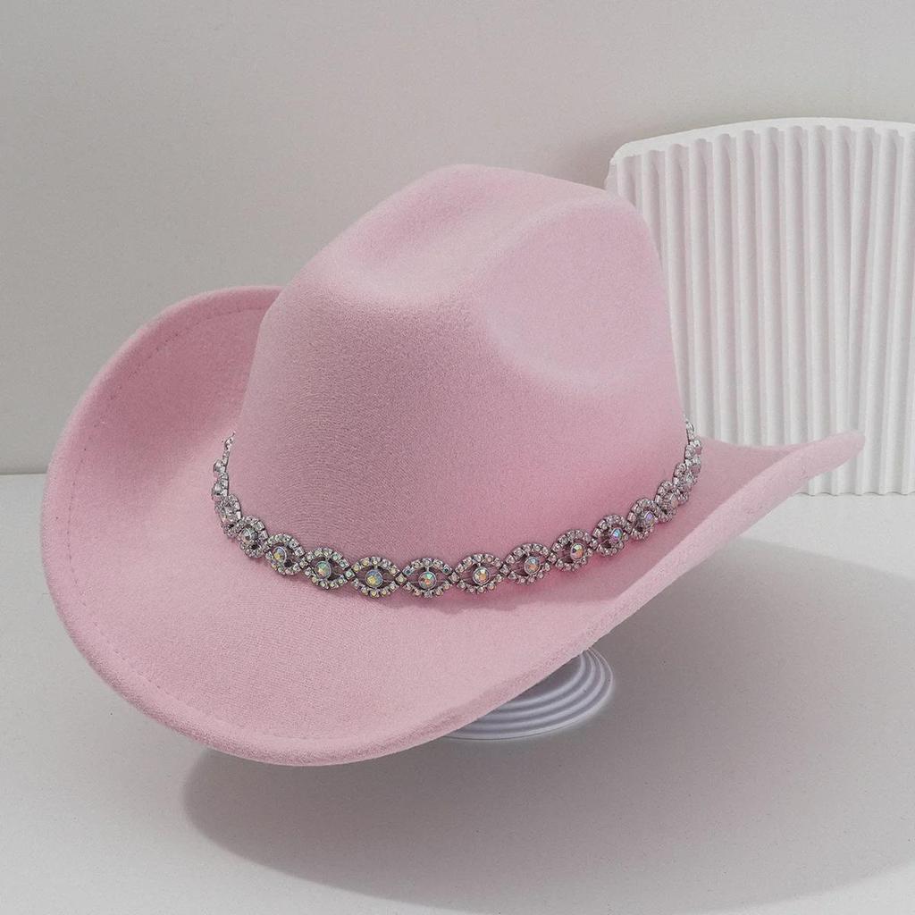 Women's Rhinestone Western Cowboy Hat - Bridal & Party Accessory