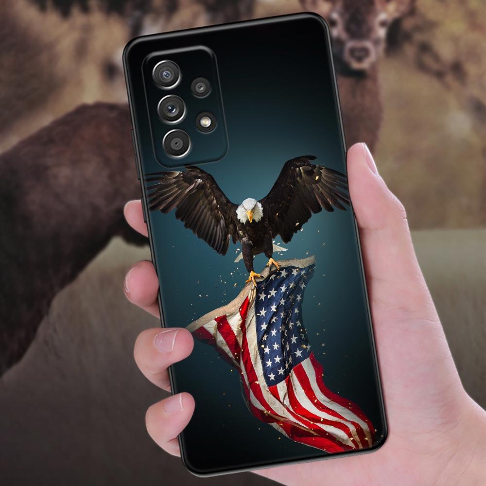 American USA Flag Star Phone Case For Samsung Galaxy A57 A56 A37 A55 A36 A26 A54 A52 A35 A34 A25 A17 A16 A15 A07 A06 Soft Cover