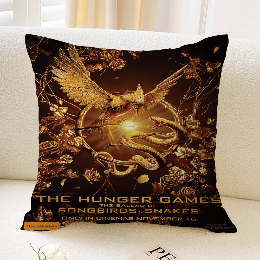 Anime Die Tribute von Panem 3 Büro Kissen Kissenbezug Auto Kissenbezug 45x45CM Lendenkissenbezug Sofakissenbezug