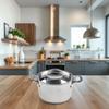 Stainless Steel Cooking Pot for Induction and Gas with Tempered Glass Lid for Easy Food Monitoring During Cooking