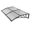 Awnings for Door Entrance, 38 X 78 In, Exterior Front Door Window Awnings with Drainage & ABS Bracket, Rain Snow Sun Protection, Overhang