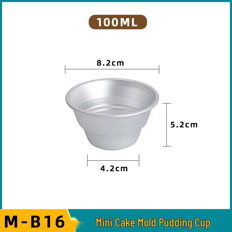 Forma na mini šifonový dort s karamelovým želé pudinkem - hliníková slitina, malá až střední velikost, forma na vaječný koláč a dezertní košíčky
