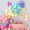 107Pcs Macaron Colored Latex Balloon Set For Wedding Birthday Party Baby Baptism - Assorted Pastel And Bright Colors