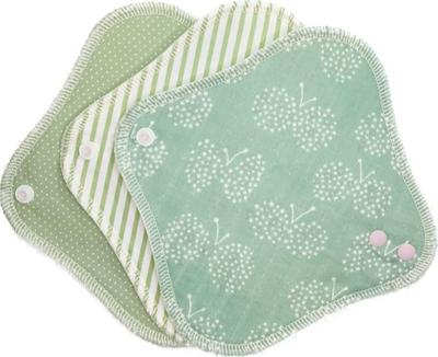 Sweet Cotton Cloth Napkins Waterproof Flannel Panty Liner Cotton 3 Pieces Made In Japan 100% (Fresh)