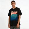 Wilderness Mountain Deer Print Casual Outdoor Breathable T-Shirt Pure cotton T-shirt
