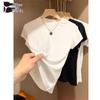 Camiseta Feminina Slim Fit Gola Redonda Manga Curta