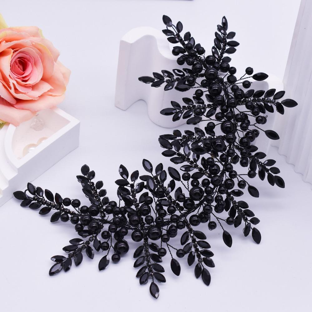 Floral Jewelry Rhinestone Headband Bridal Hair Accessories  Evening Dress Decoration
