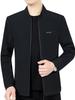 Men's Trendy Stand-up Collar Jacket for Spring/Autumn 2024 - Fashionable Casual Business Wear for Middle-Aged and Young Fathers
