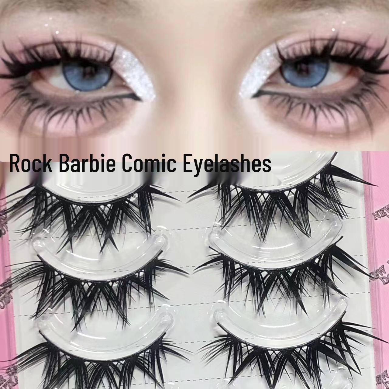 

DouDou Sweet Rock Barbie Комикс Лисий Глаз Накладные Ресницы - Завитые, Густые, Цельная Лента